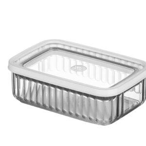 Vip Ahmet Dikdörtgen Saklama Kabı 2’li Set 600 ml, dayanıklı plastik malzemesi ve kompakt tasarımıyla gıdalarınızı güvenle saklamanızı sağlar.