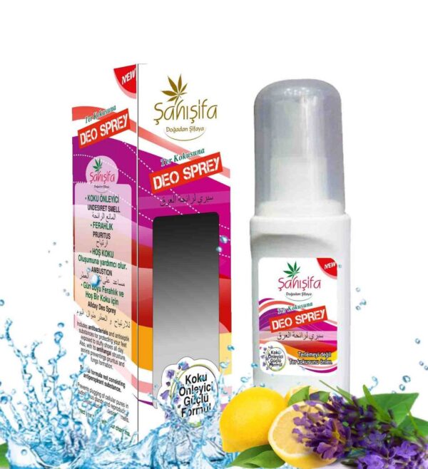 Doğal içerikli Deo Sprey; ter kokusunu önler, ferahlık sağlar. Alüminyum, paraben ve katkı maddesi içermez. Cildiniz doğallıkla korunsun!