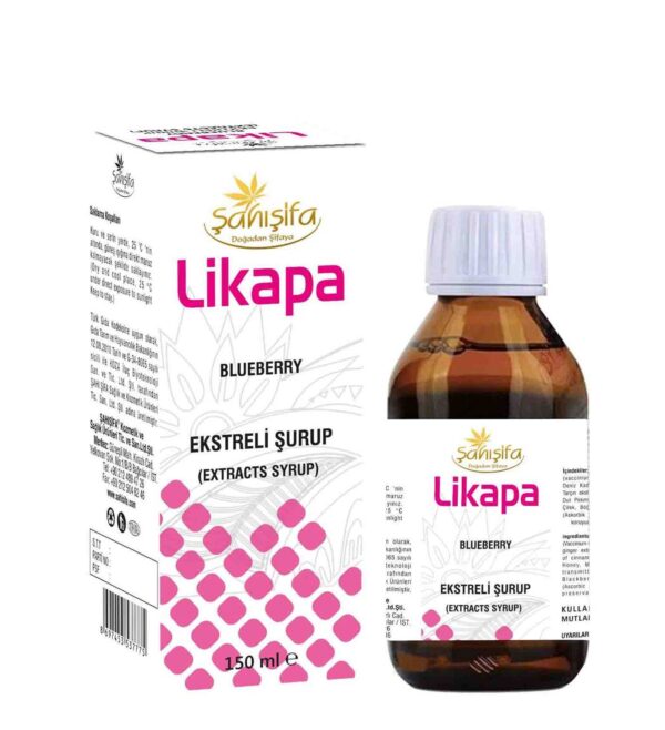 Likapa (Yaban Mersini) Şurubu 150 ml, antioksidan bakımından zengin içeriğiyle bağışıklığı destekler. Katkısız ve doğal formül. Hepdolu.com'da