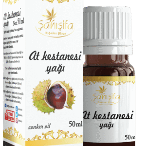 at kestanesi yağı, varis yağı, doğal bakım yağı, cilt yenileyici, dolaşım destekleyici, bitkisel yağ, sahisifa, 50ml yağ