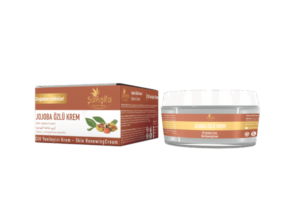 Cildi yoğun şekilde nemlendiren ve sebum dengesini sağlayan jojoba özlü krem. Doğal, katkısız ve hassas ciltler için ideal bakım.