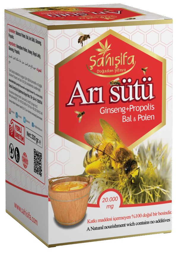 Arı Sütü 230 gr, yüksek besin değeriyle bağışıklığı güçlendirmeye ve enerji vermeye yardımcı doğal destek. %100 saf içerik. Hepdolu.com'da