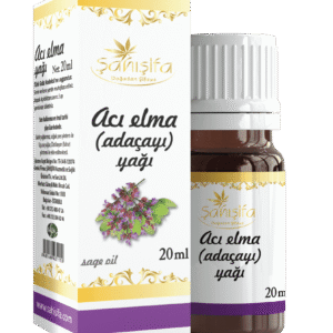 Doğal içerikli Acı Elma Adaçayı Yağı 20ml ile rahatlatıcı aromaterapi deneyimi yaşayın. Saf uçucu yağ şimdi uygun fiyatla!