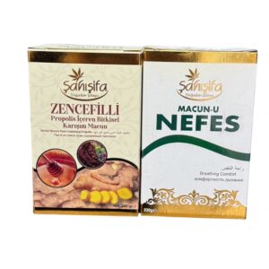 Nefes Macun, zencefil, keçiboynuzu ve bitki özleriyle solunum yollarını destekler. Nefesinizi açar, doğallığıyla ferahlatır. Hepdolu.com'da