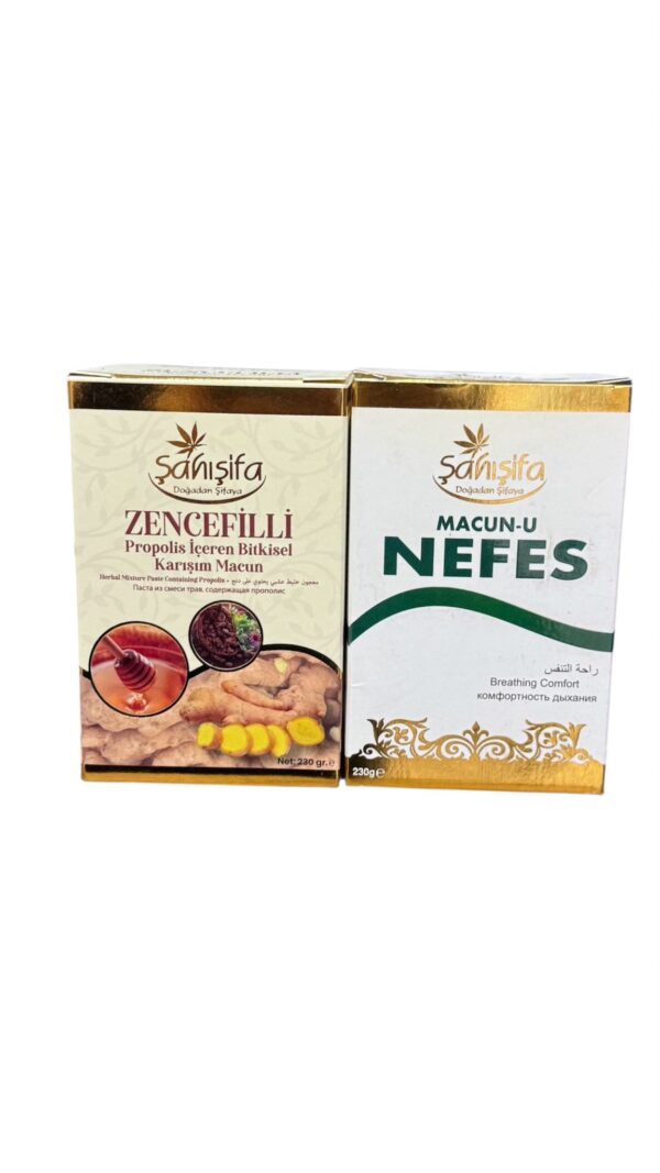 Nefes Macun, zencefil, keçiboynuzu ve bitki özleriyle solunum yollarını destekler. Nefesinizi açar, doğallığıyla ferahlatır. Hepdolu.com'da