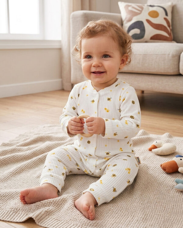 5'li bebek tulum seti, %100 pamuklu bebek giyim, fitilli bebek kıyafetleri, çıtçıtlı bebek tulumu, uzun kollu bebek tulum, yenidoğan hediye seti, bebek kombinleri, Hepdolu bebek giyim.