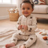 5'li bebek tulum seti, %100 pamuklu bebek giyim, fitilli bebek kıyafetleri, çıtçıtlı bebek tulumu, uzun kollu bebek tulum, yenidoğan hediye seti, bebek kombinleri, Hepdolu bebek giyim.