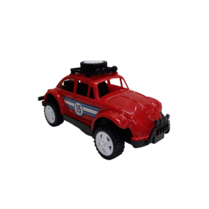 yaylı süspansiyonlu sürmeli kırmızı vosvos oyuncak araba 20cm off road itmeli