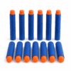 Nerf uyumlu sünger mermi mavi turuncu uçlu 7.2cm yumuşak yedek dart