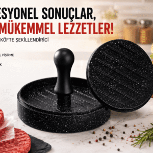 Granit hamburger köfte şekillendirici pres ile profesyonel burger kalıbı